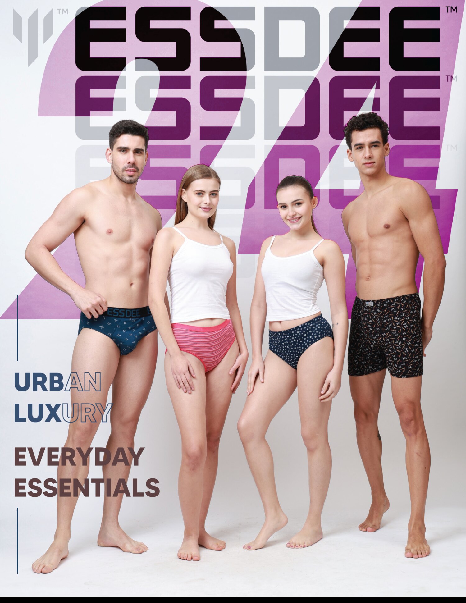 A spread from the Essdee catalogue — Urban Luxury and Everyday Essentials ranges.