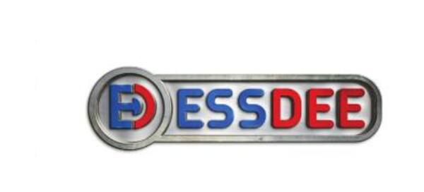 The old Essdee badge — a chrome oval with a red-and-blue monogram, grown organically over the years.